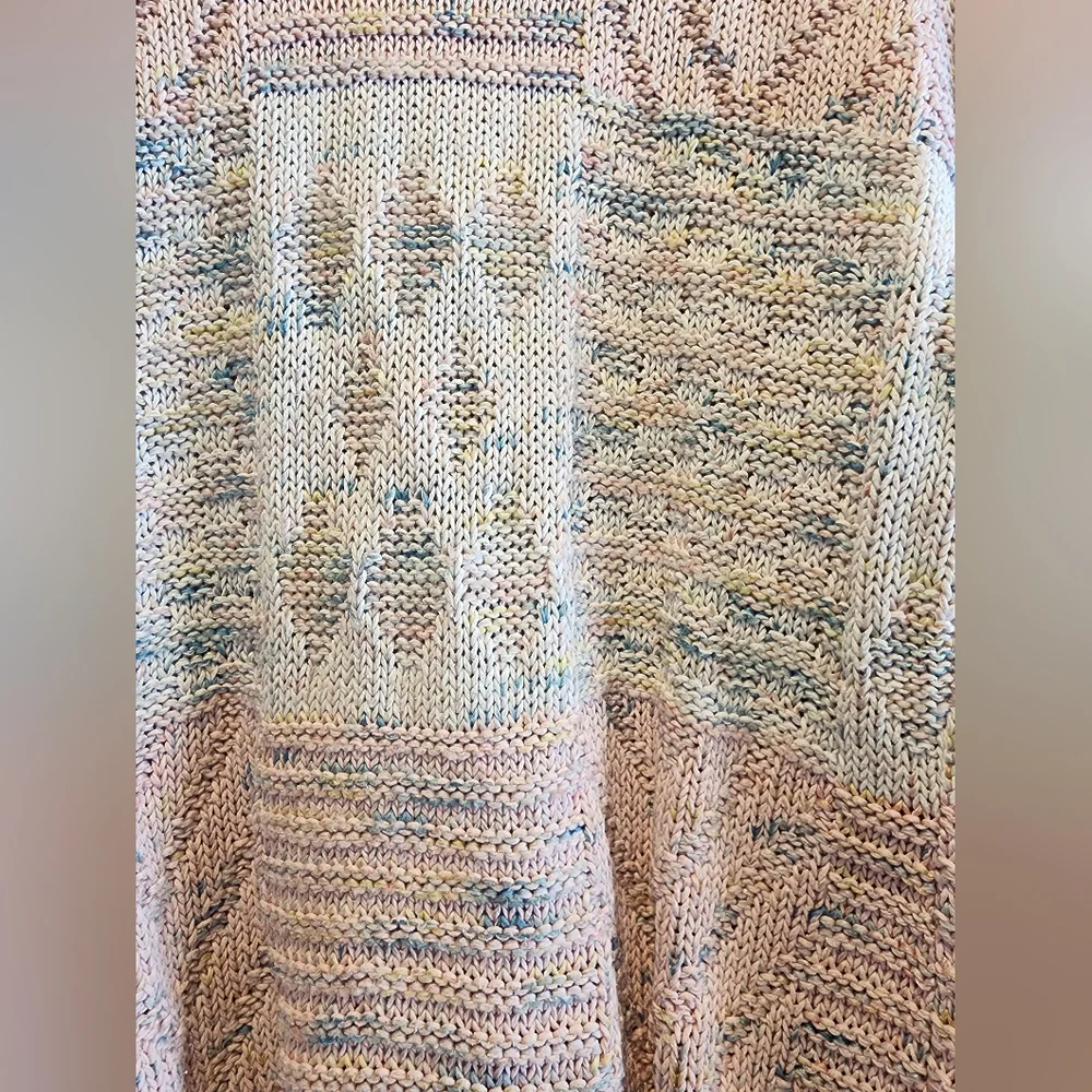 Vintage Handmade Pastel Knit Sweater - Picture 4 of 5